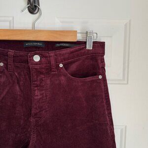 Banana Republic Burgundy Corduroy Skinny Jeans | 28L